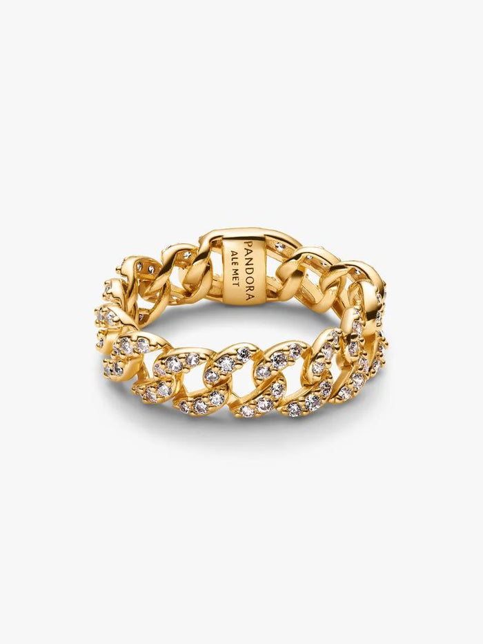 Pave Cuban Chain Ring
