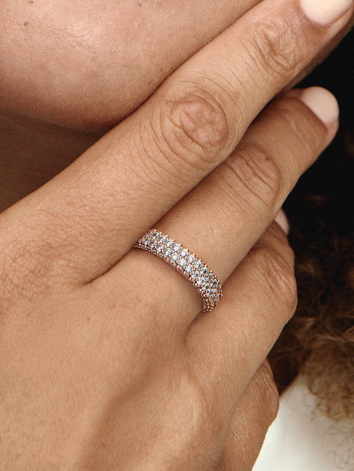 Pandora Timeless Pavé Double-Row Ring