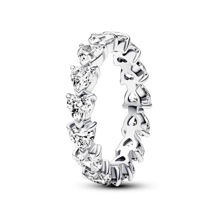 Row of Hearts Eternity Ring size 7.5/56