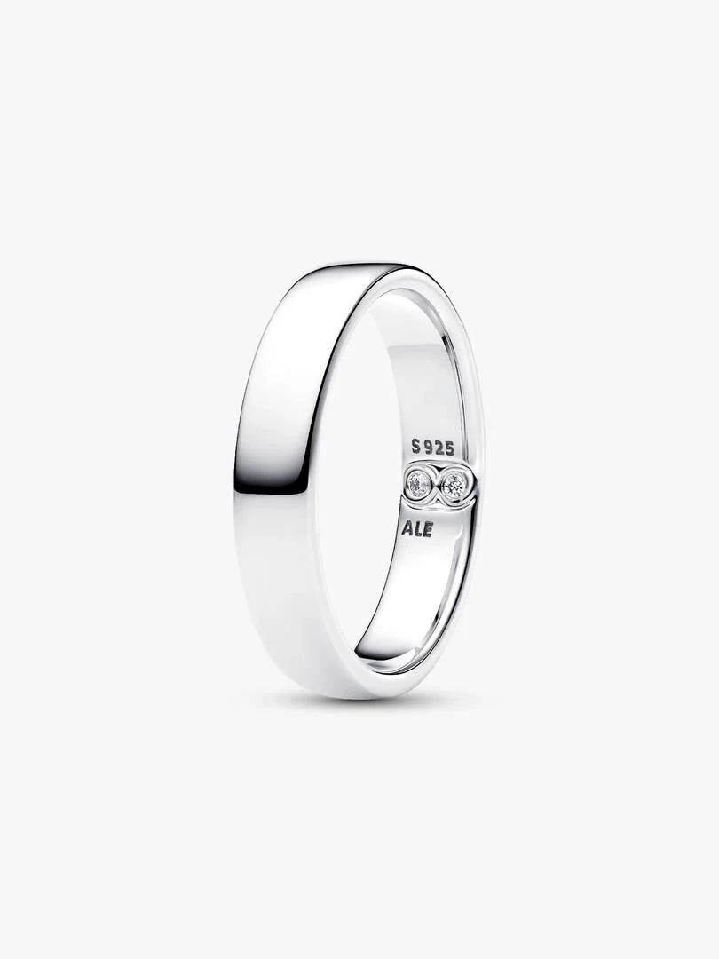 Engravable Classic Sterling Silver Band Ring