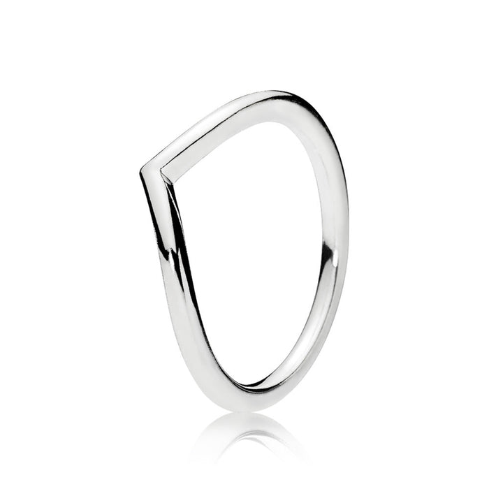 Wishbone ring in sterling silver size 7/54