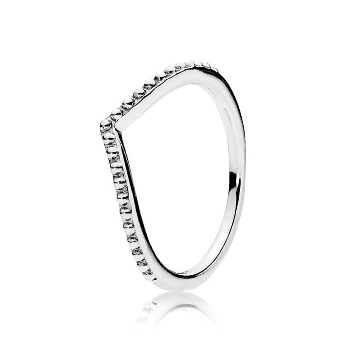 Wishbone silver ring size 9/60