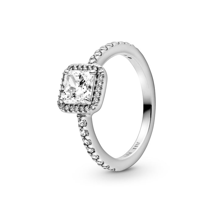 Square Sparkle Halo Ring size 11/64