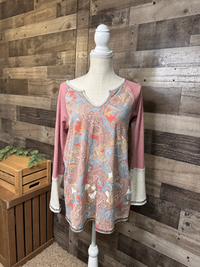 Brenda Paisley Print Top