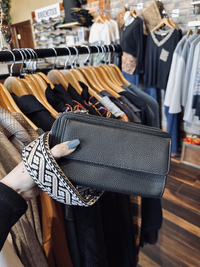 Lucy Patterned Strap Crossbody Bag