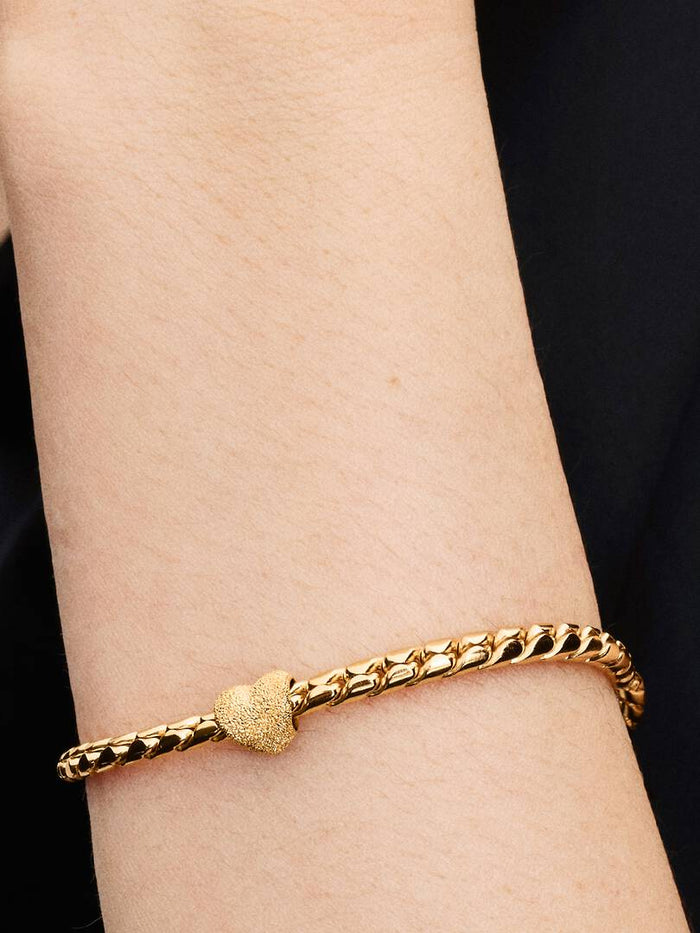 Textured Heart Mini Charm