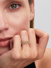Pave Cuban Chain Ring