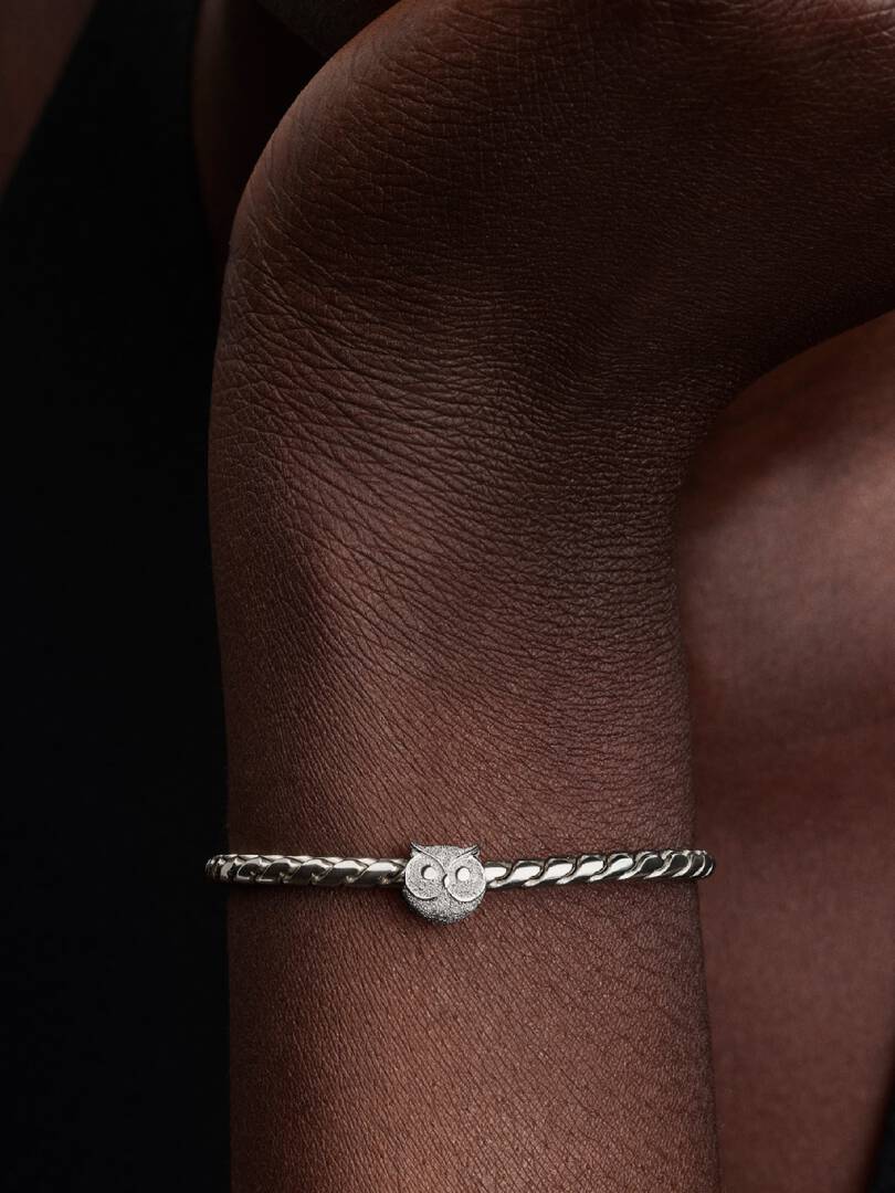 Textured Owl Mini Charm