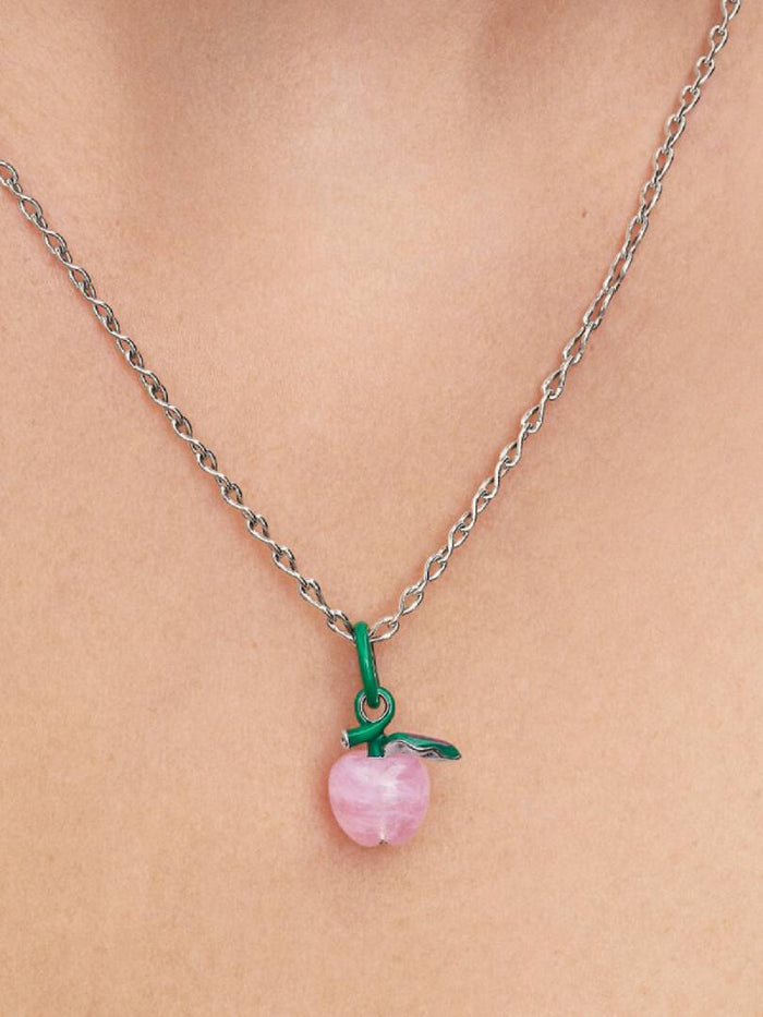 Murano Pink Apple Charm