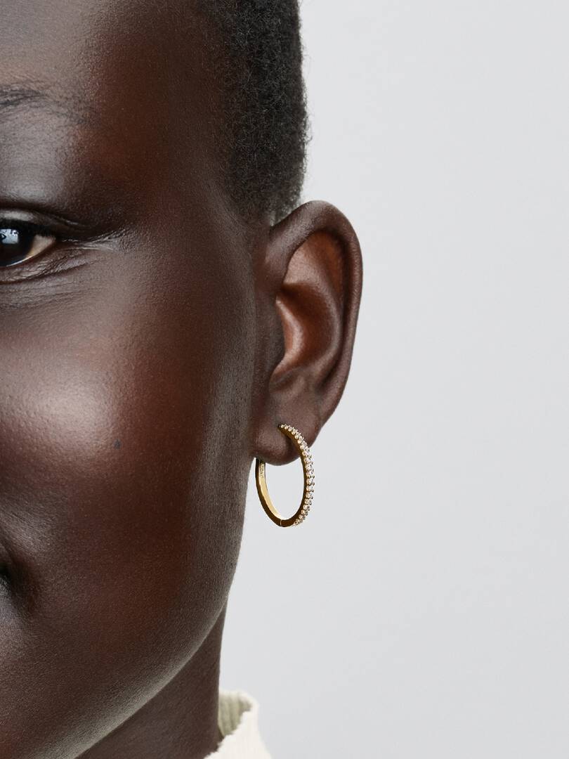 Sparkling Hoop Earrings