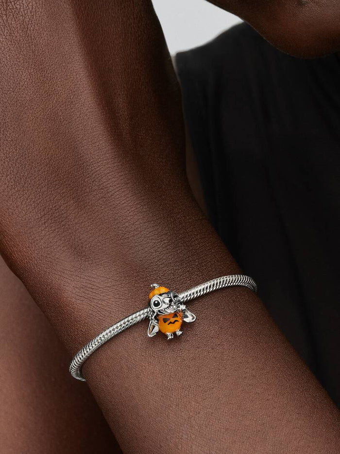 Disney Stitch Halloween Pumpkin Charm