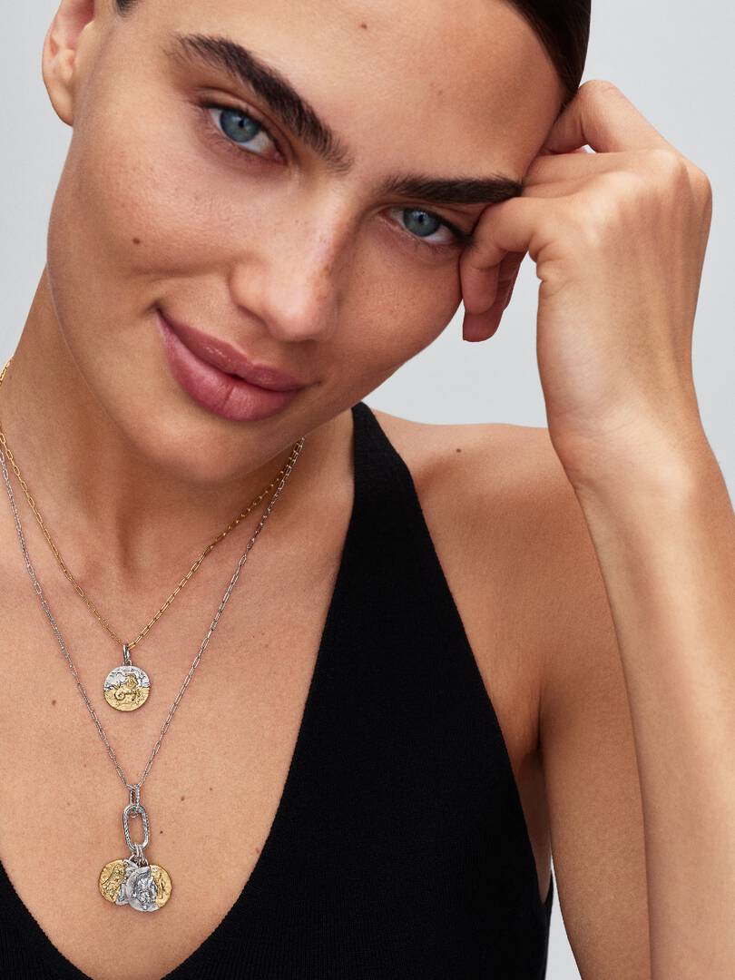 Gemini Zodiac Medallion Charm