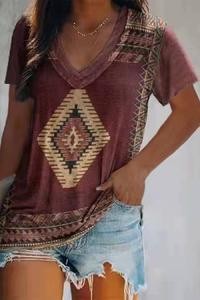 Kendall Aztec Print Graphic Tee