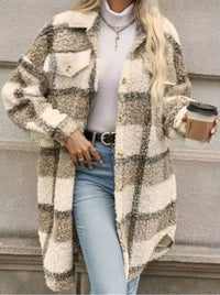 Maude Plaid Teddy Jacket