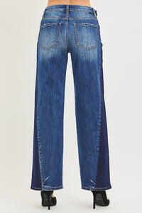 RISEN Contrast Wash Baggy Jeans