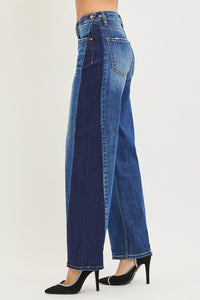 RISEN Contrast Wash Baggy Jeans