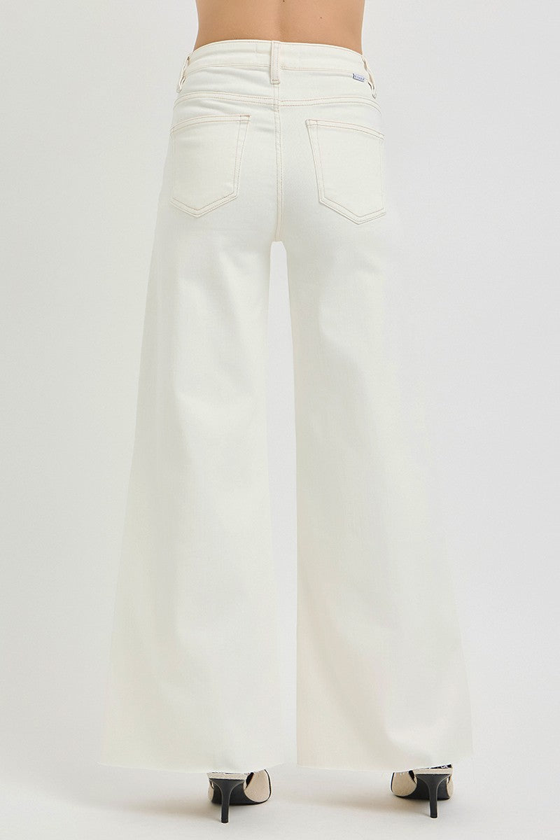 RISEN Tummy Control Wide Leg Jeans