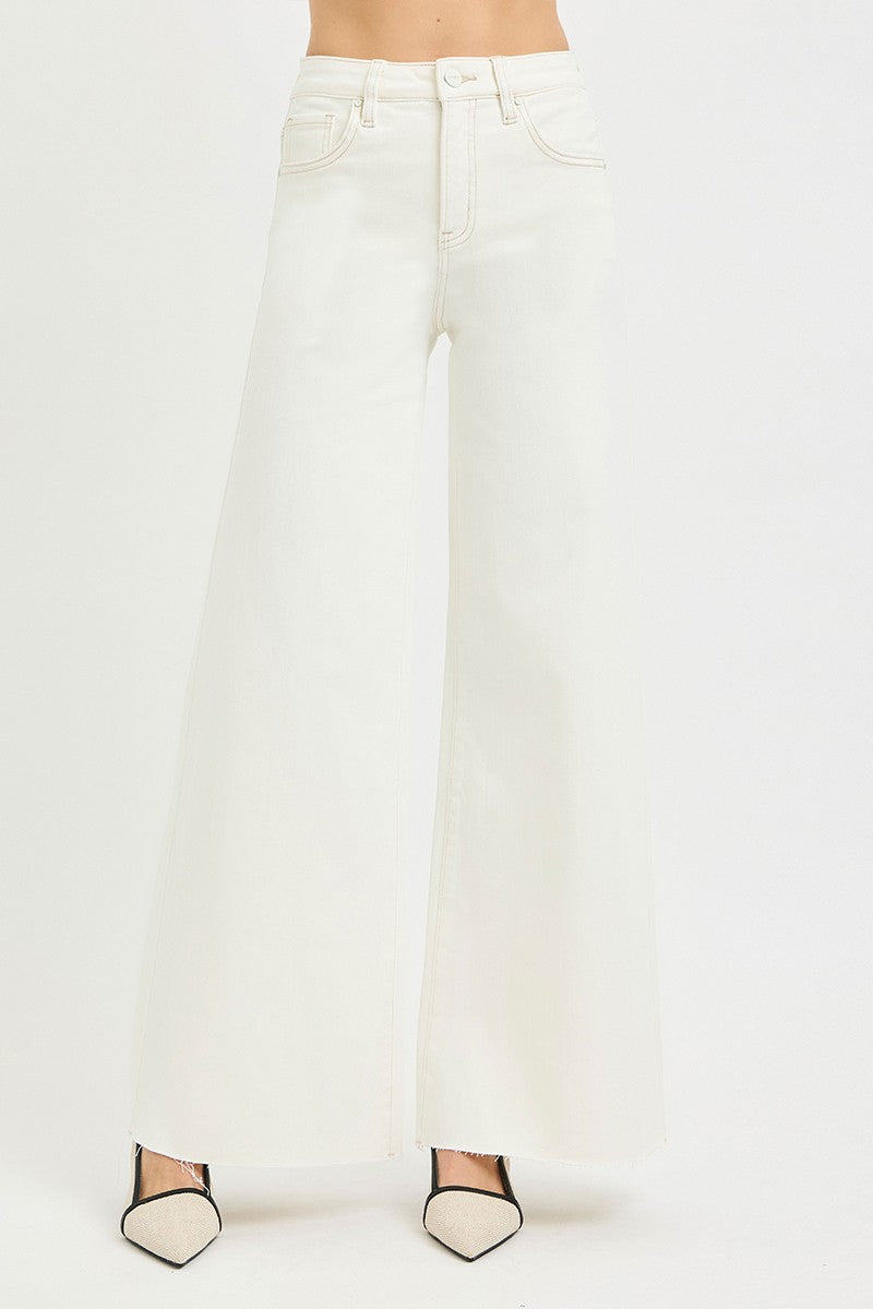 RISEN Tummy Control Wide Leg Jeans