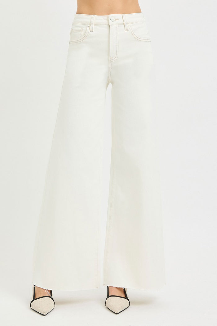 RISEN Tummy Control Wide Leg Jeans