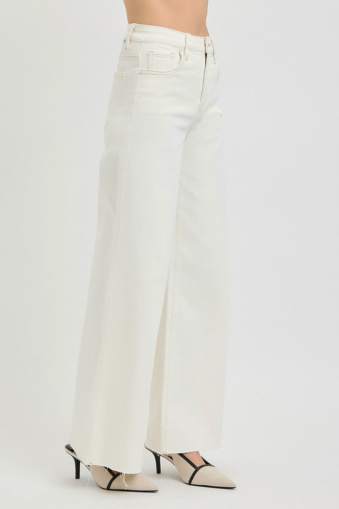 RISEN Tummy Control Wide Leg Jeans