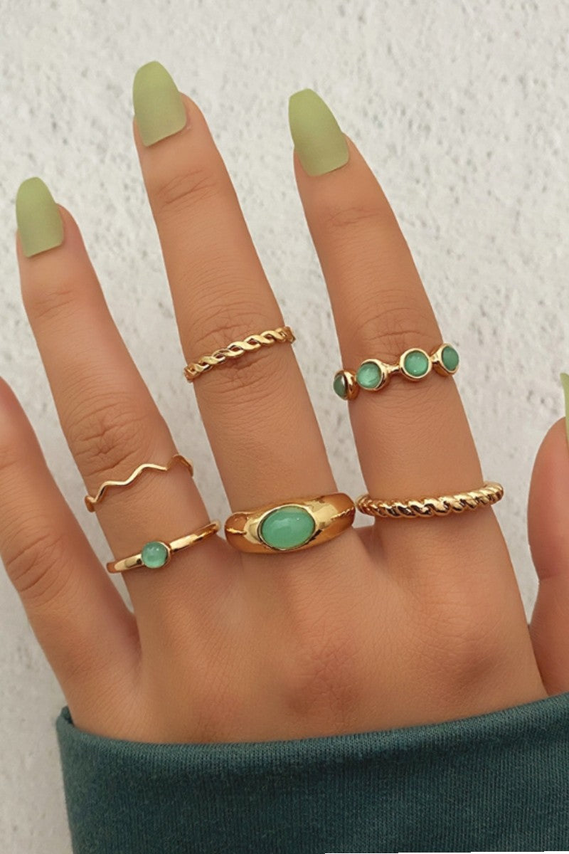 Gold Tone Ring Set