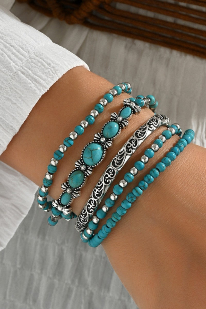 Western Turquoise Bracelet Set
