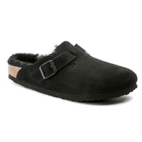 Birkenstock Boston Shearling Clogs - Black (Regular/Wide)