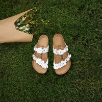 Birkenstock Mayari Flowers Sandals - White (Regular/Wide)