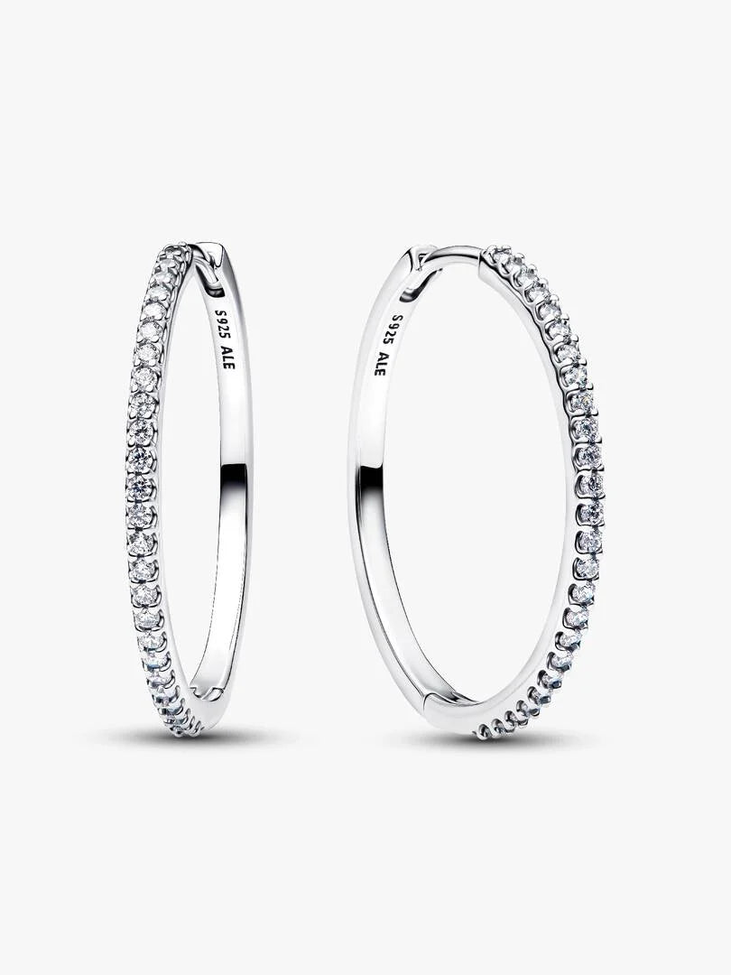 Sparkling Hoop Earrings