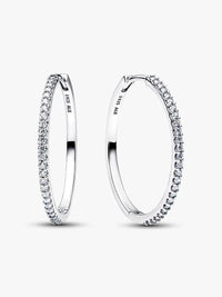 Sparkling Hoop Earrings