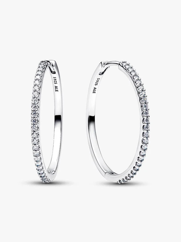 Sparkling Hoop Earrings