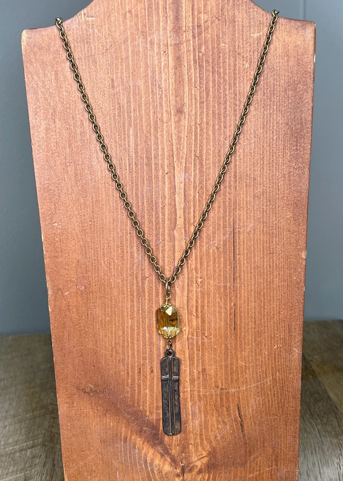 Vintage Cross Pendant Necklace