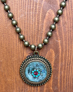 Vintage Medallion Pendant Necklace