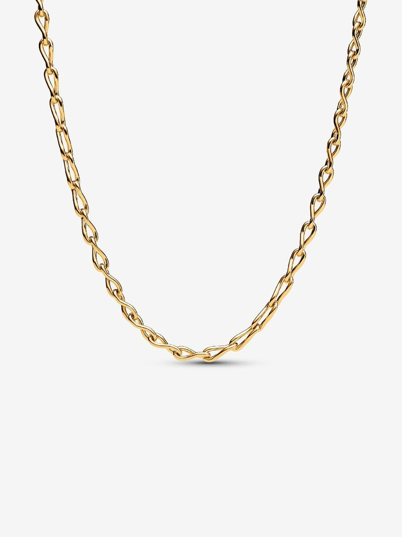 Gold Infinity Chain Necklace 50cm