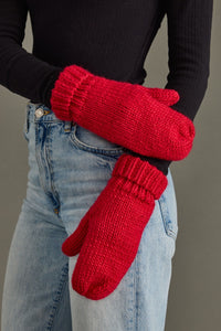 Jenny Cuffed Knit Mittens