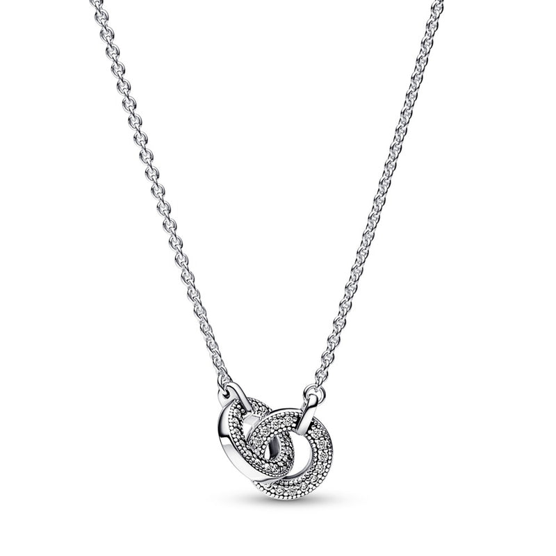 Pandora logo intertwined circle sterling silver