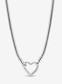 Heart Closure Snake Chain Necklace