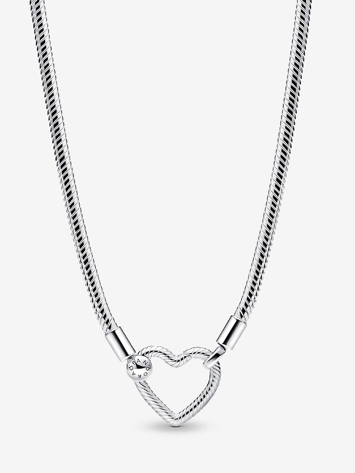 Heart Closure Snake Chain Necklace