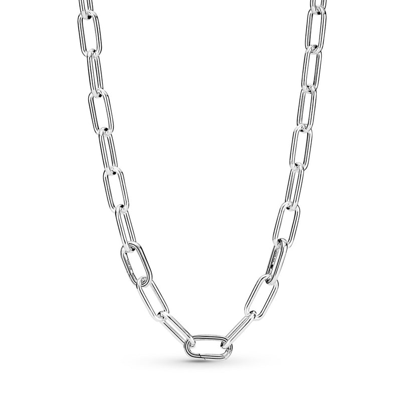 Sterling silver large link necklace 45cm