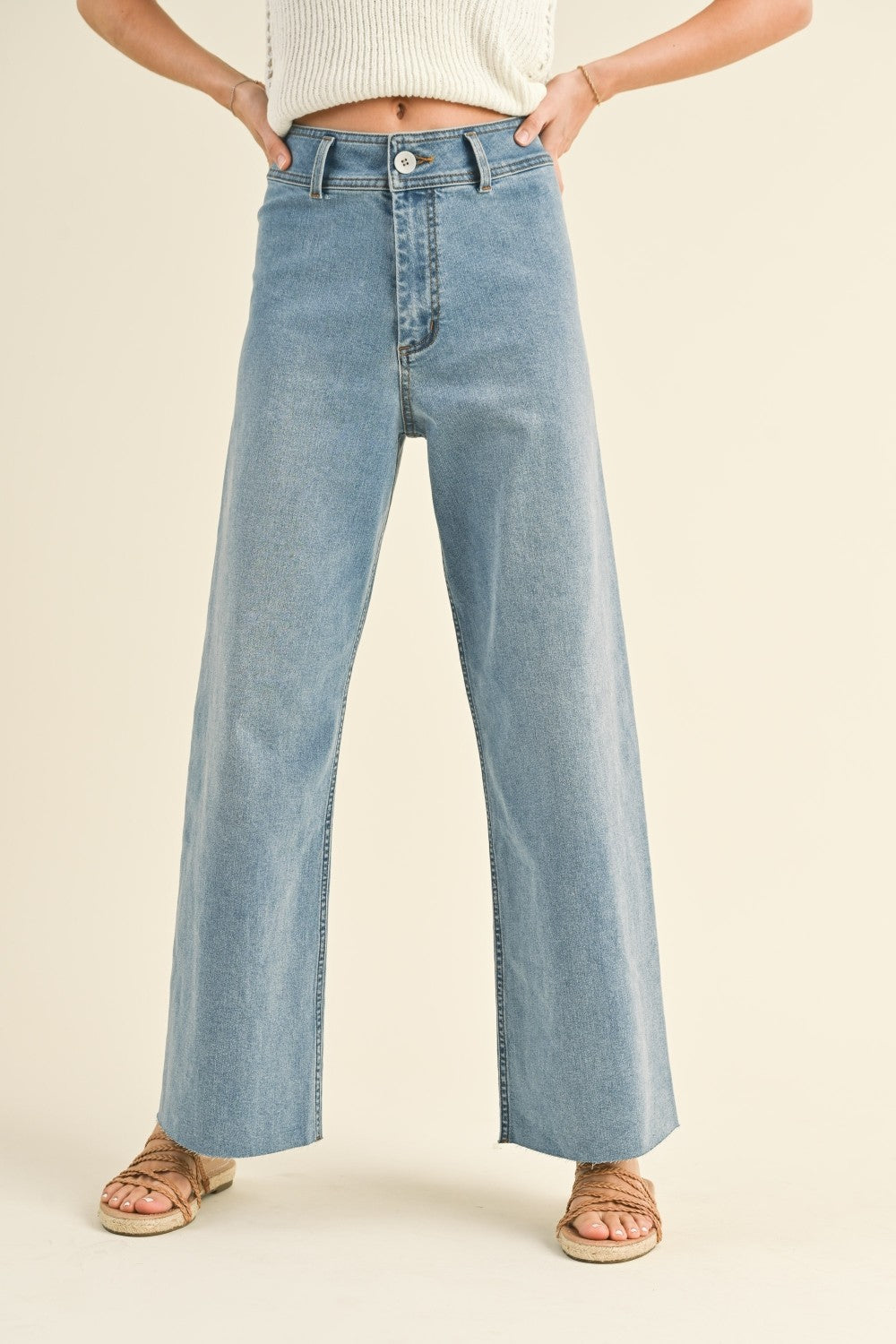 June Wide Leg Denim Jeans