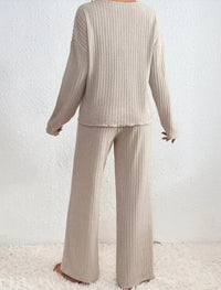 Bella Brushed Knit Ribbed Lounge Separates