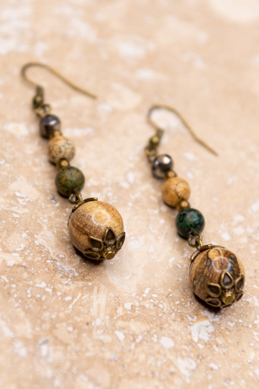 Beaded Dangle Earrings