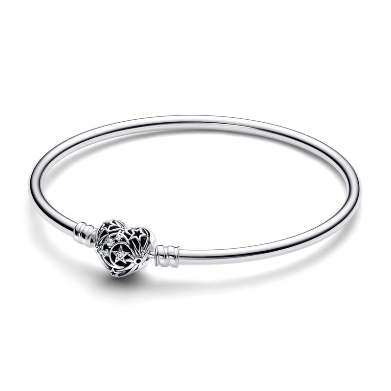 Celestial Heart Clasp Bangle 19cm