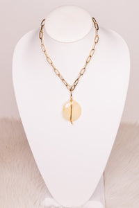 Champagne Stone Pendant Necklace