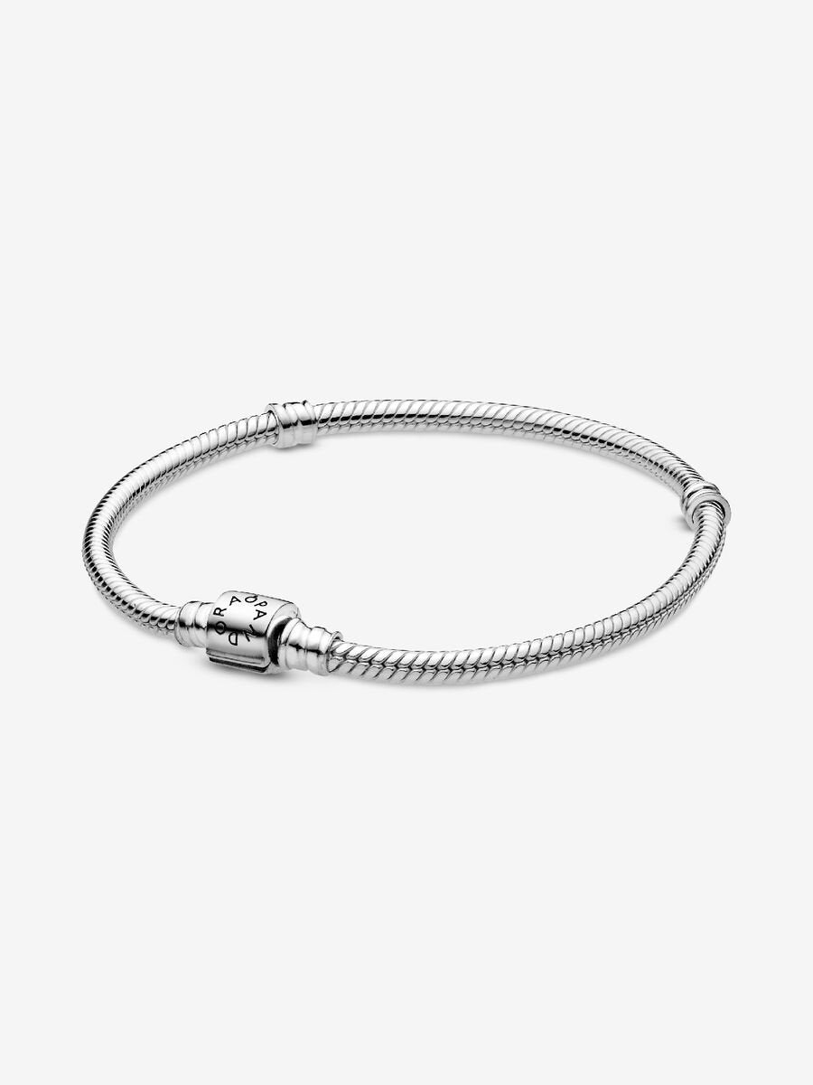Snake chain sterling silver bracelet 19cm