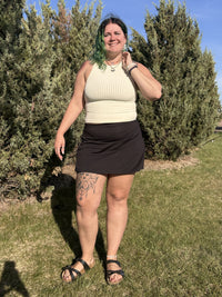 Tasha Wide Ribbed Seamless Crop Tank