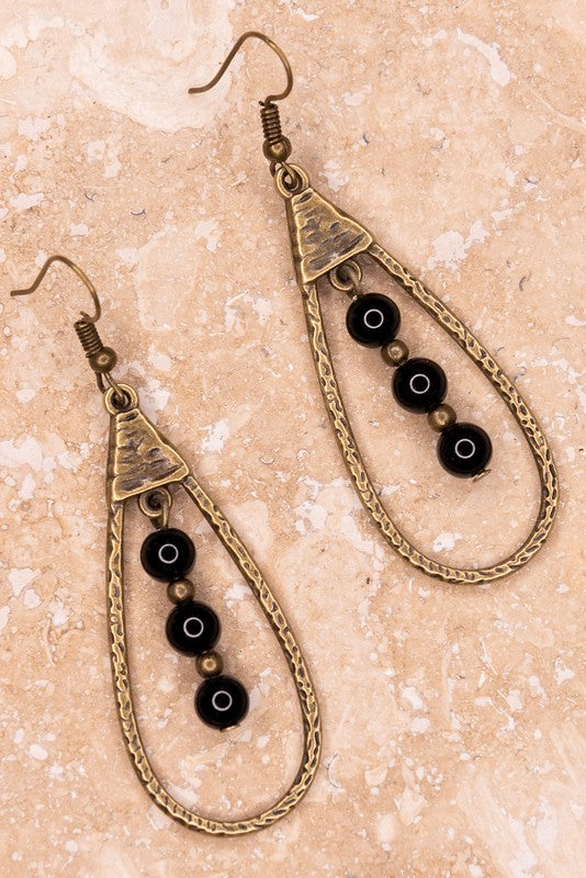 Beaded Teardrop Earrings