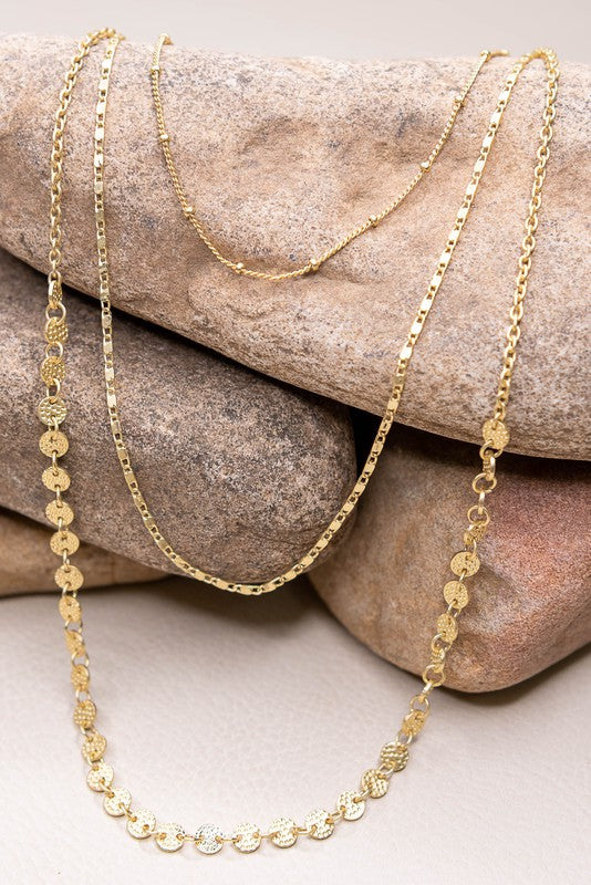 Mixed Chain Layered Necklace
