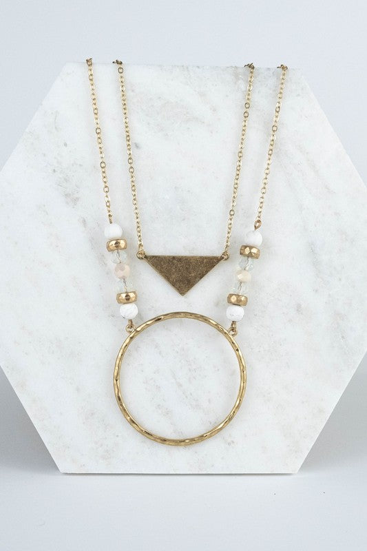 Geometric Necklace Set