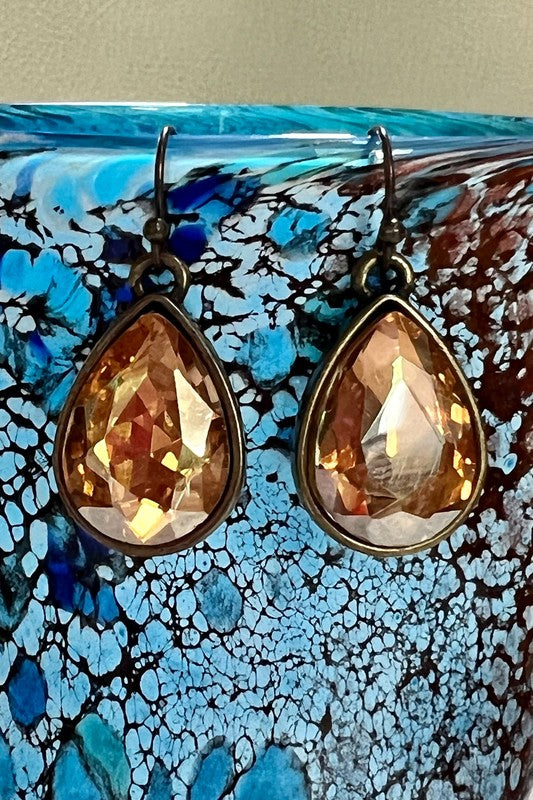 Crystal Teardrop Earrings